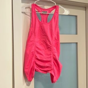 athleta pink racerback tank